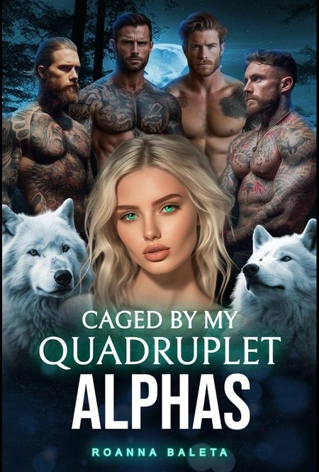 Cover of Caged By My Quadruplet Alphas